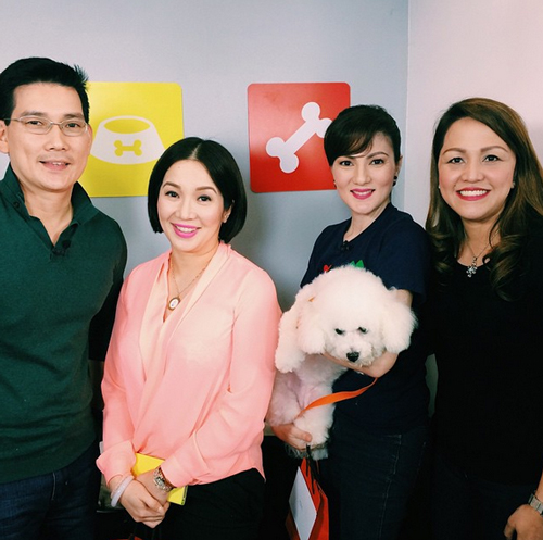 PHOTOS: Kris & the Dog of All Media Prada with Carmina & her cute pet Fifi  at Richard Yap's Pet Shop | ABS-CBN Entertainment